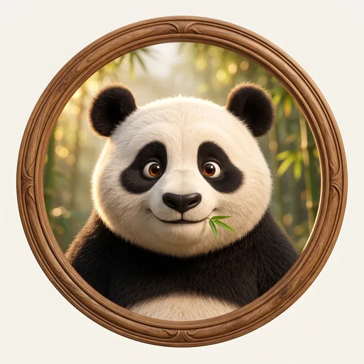 Retrato de Bao el Oso Panda