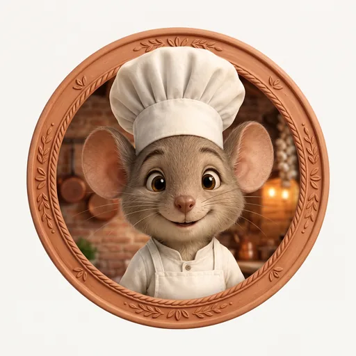 Retrato de Gino el Ratoncito Chef